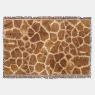Couverture copie animale de girafe de safari africain