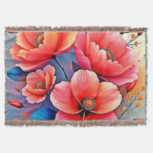 Couverture Coquelicots Élégants : Art de la Nature Radiante