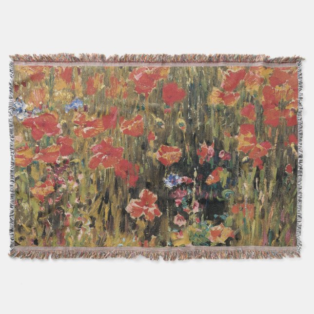 Couverture Coquelicots par Robert Vonnoh, Impressionnisme Vin (Devant)