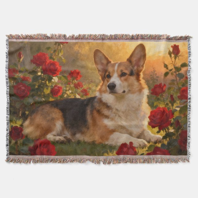 Couverture Corgi dans les Roses VI (Devant)