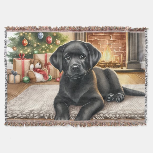 Couverture Cosy Puppy Labrador Retriever Amoureux des chiens  (Devant)