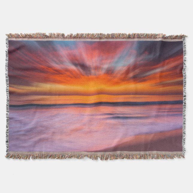 Couverture Coucher de soleil abstrait de la plage de Tamarack (Devant)
