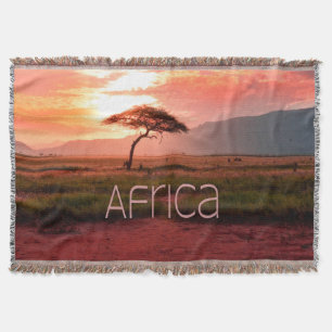 Couverture Coucher de soleil d'Afrique africaine