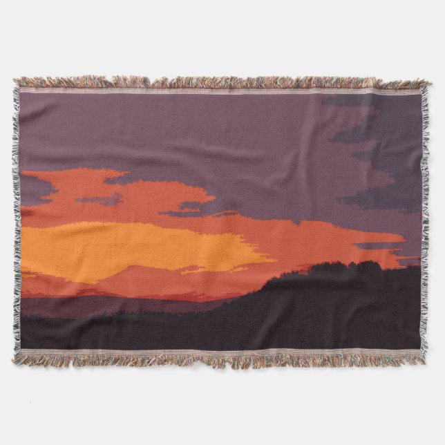 Couverture Coucher de soleil simplifié (Devant)
