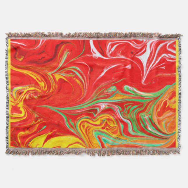 Couverture Couleurs chaudes Art Motif. Acheter maintenant (Devant)