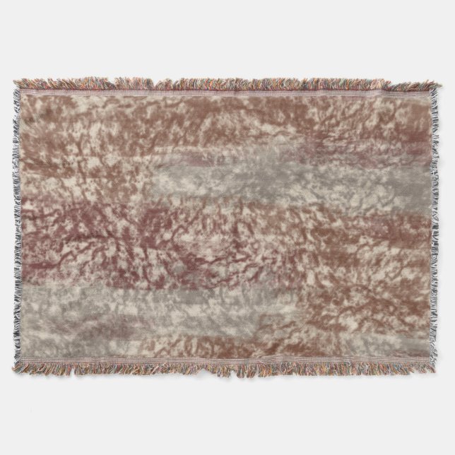 Couverture Couleurs douces Abstraites Gris Beige Vin & Chocol (Devant)