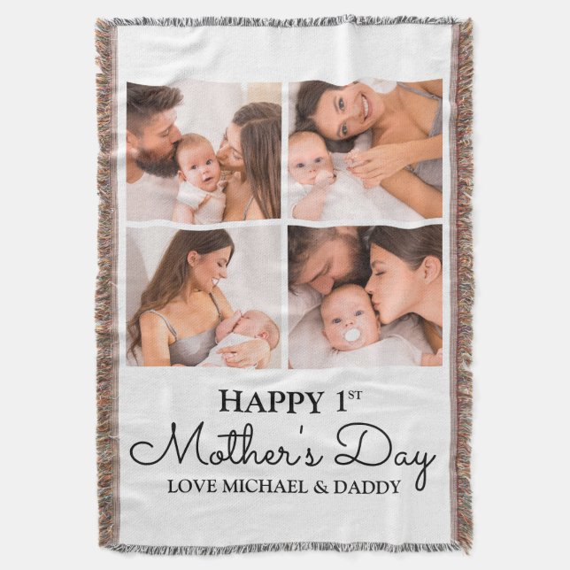 Couverture Coupe photo moderne Happy First Mothers Day (devant Vertical)