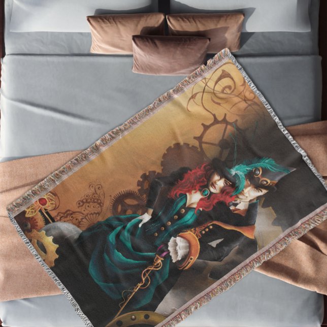 Couverture Couple élégant steampunk victorien Romance (Créateur téléchargé)