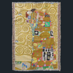 Couverture Couple Nouveau de Gustav Klimt Exaucé<br><div class="desc">Gustav Klimt,  Exaucement 1910-1911 Couple Art Nouveau avec le motif tourbillonnant caractéristique de Klimt et belle peinture dorée.</div>