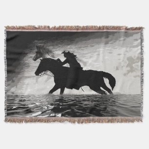 Couverture Courir avec les esprits - Chevaux Jeter la couvert
