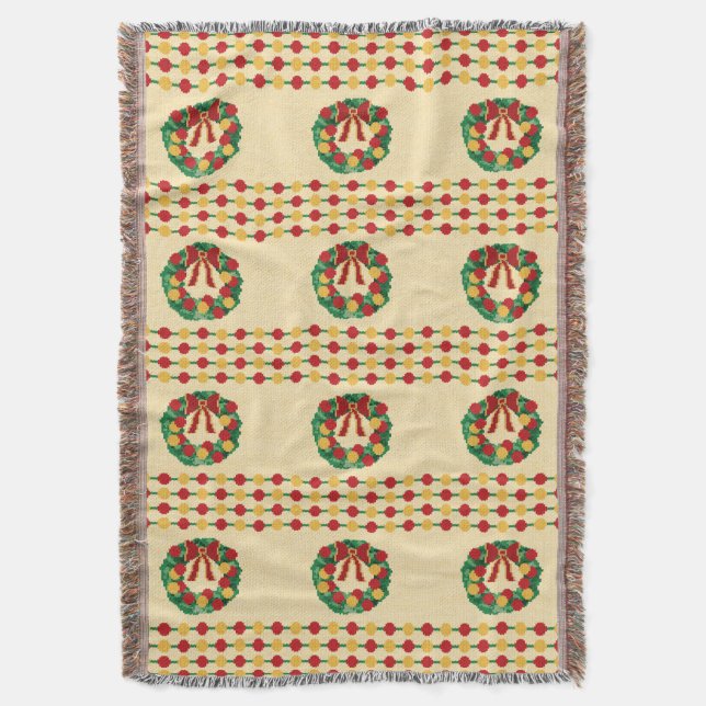 Couverture Couronne de Noël tricotée (devant Vertical)