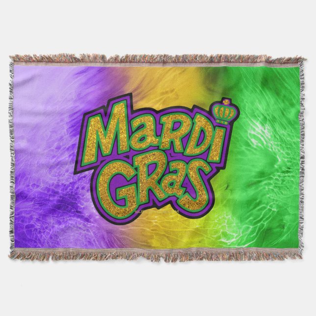 Couverture Couronne festive de SlipperyJoe thème Mardi Gras r (Devant)