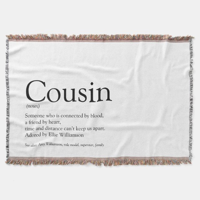 Couverture Cousin Cool Fun Noir et Blanc Moderne (Devant)