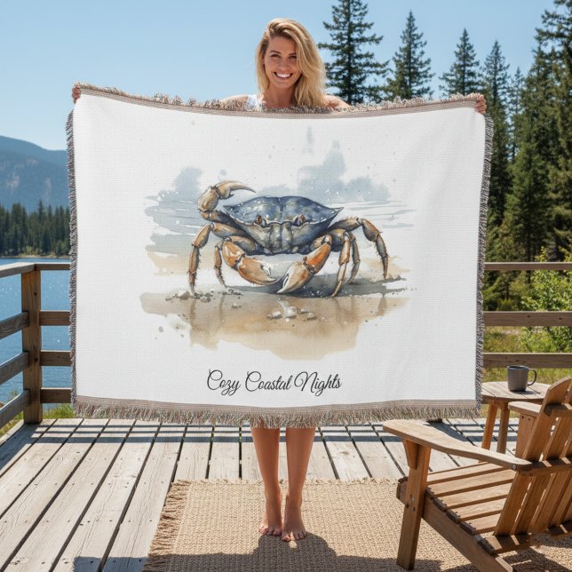 Couverture Crabe de plage à l'aquarelle (Créateur téléchargé)