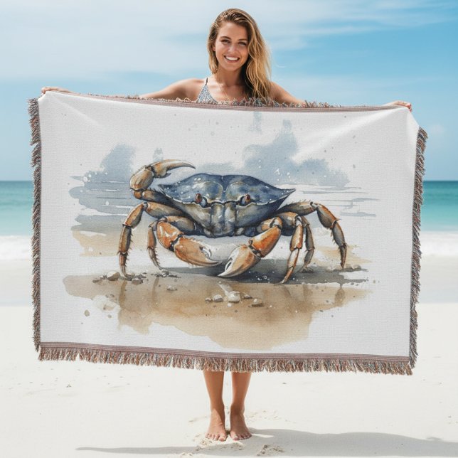 Couverture Crabe de plage à l'aquarelle (Créateur téléchargé)