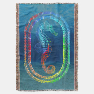 Couverture Cravate Dyed Tribal Seahorse