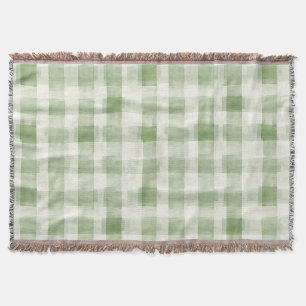 Couverture Crème verte occidentale rayures plaid Noël