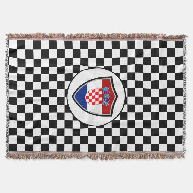 Couverture Croatian flag throw blanket (Devant)