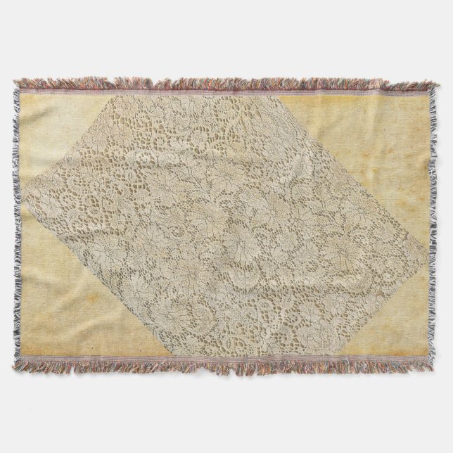 Couverture crochet Lace Floral Pattern + your ideas (Devant)