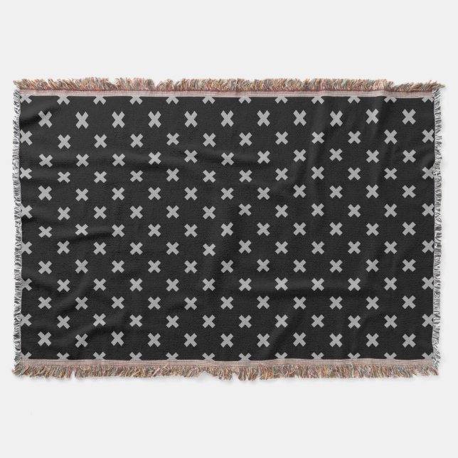 Couverture Crochets gris sur le noir (Devant)