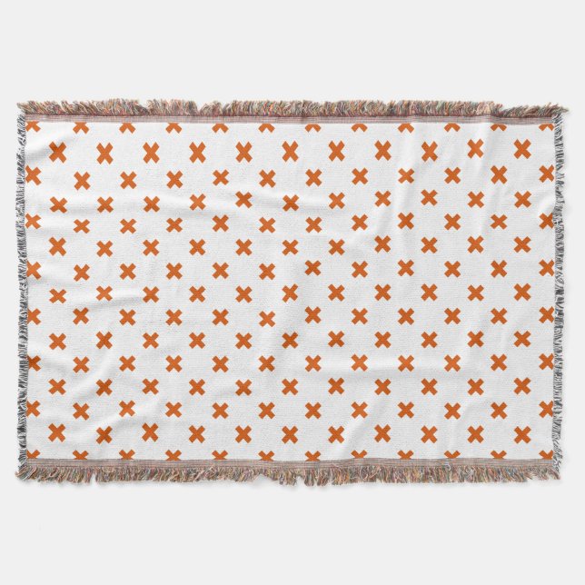 Couverture Crochets orange sur blanc (Devant)