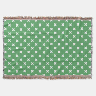 Couverture Croix blanche sur le vert