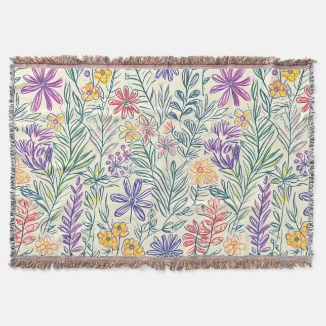 Couverture Croquis de fleur sauvage vintage (2) (Devant)