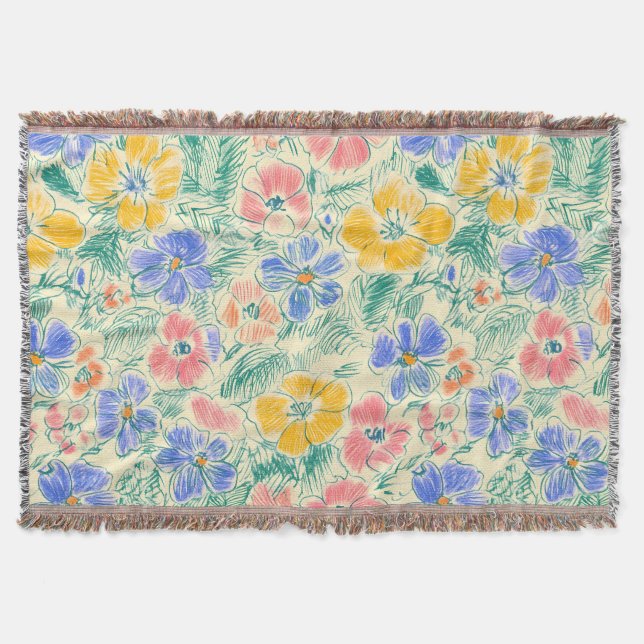 Couverture Croquis de fleur sauvage vintage (3) (Devant)