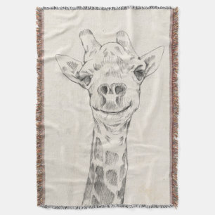 Couverture Croquis de portrait de girafe