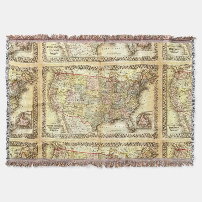 Couverture Cru antique 1867 des Etats-Unis Amérique (Devant)