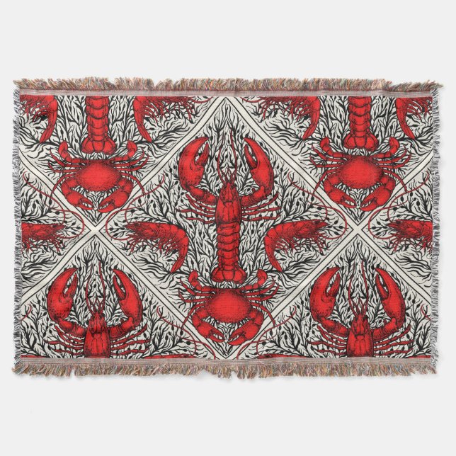 Couverture Crustacés en rouge, noir et ivoire (Devant)