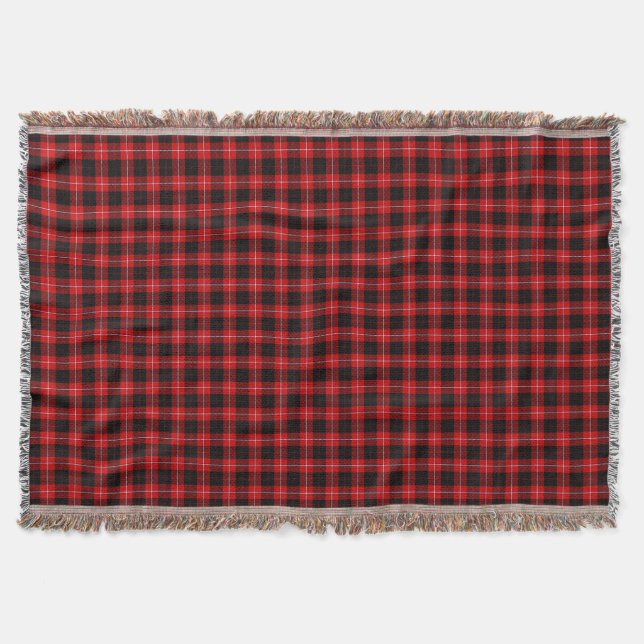 Couverture Cunningham Tartan rouge noir (Devant)