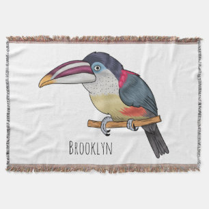 Couverture Curl crested aracari bird cartoon
