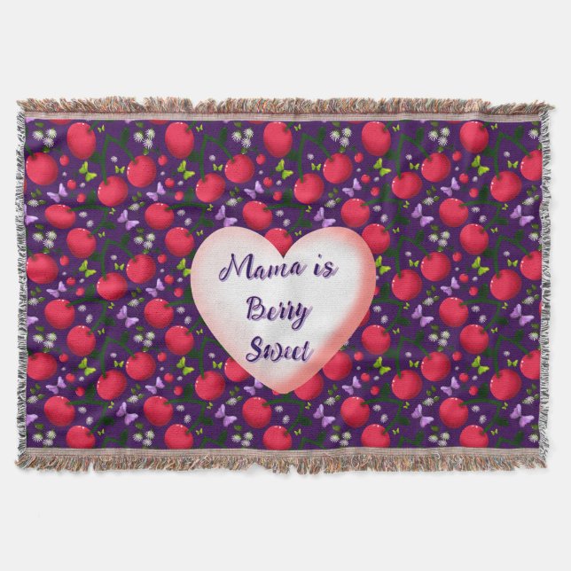 Couverture Custom and personalized Cute Cherry Butterfly  (Devant)