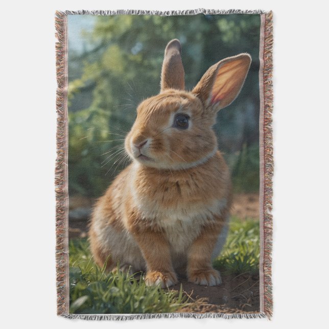 Couverture Cute Bunny English cottage garden Easter  (devant Vertical)