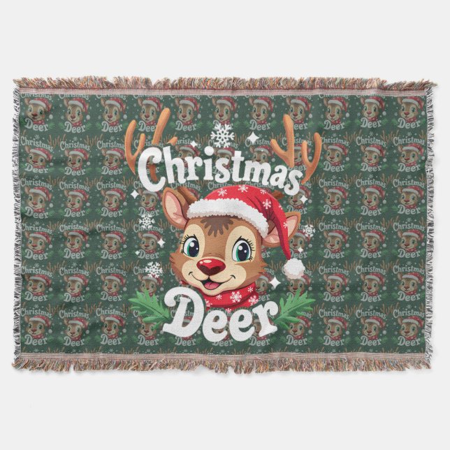 Couverture Cute Christmas Deer Illustration (Devant)