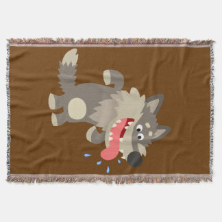 Couverture Cute Famille Cartoon Wolf Lance Blanket