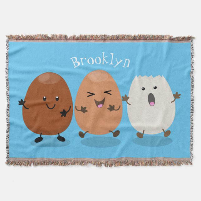 Couverture Cute kawaii oeufs humoristique dessin animé (Devant)