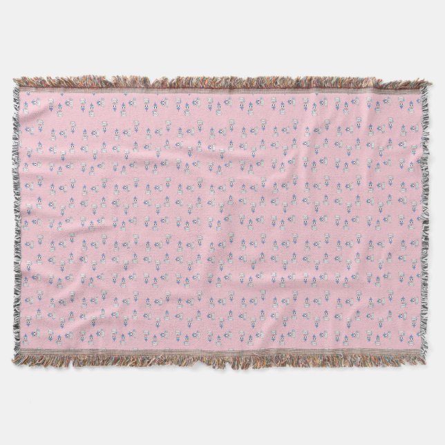 Couverture Cute licorne sur rose (Devant)