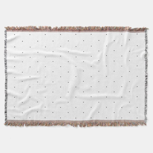 Couverture Cute Noir blanc minuscule pois élégant motif (Devant)