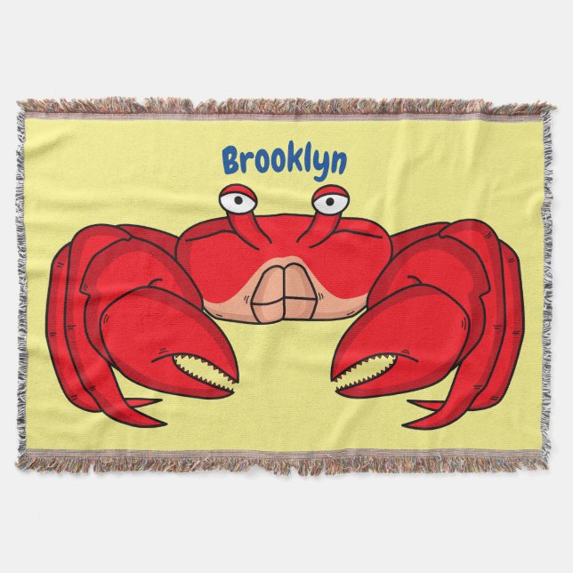 Couverture Cute red crab cartoon (Devant)