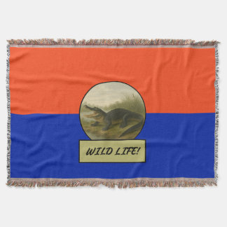 Couverture d'alignement orange et bleu à lancer