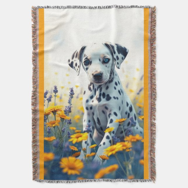 Couverture Dalmatien dans les fleurs (devant Vertical)