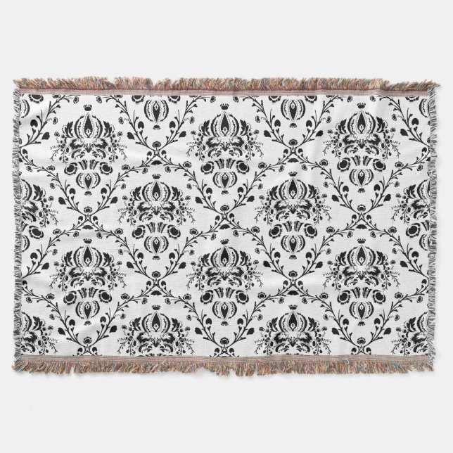 Couverture Damask blanc et noir (Devant)