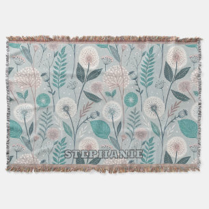 Couverture Dandelion Whimsical & Floral Folk Art Seamless (2)