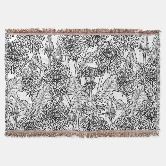 Couverture Dandelions, noir et blanc (Devant)