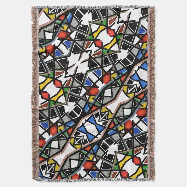 Couverture d'art abstrait géométrique (devant Vertical)