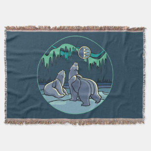 Couverture d'art de l'ours Polaire autochtone Couv