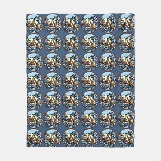 Couverture d'art Ours Art autochtone Couvertures d (Devant)