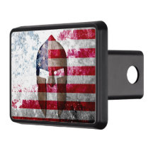 Casque spartiate sur Distressed American Flag.